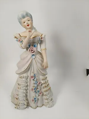 Vintage Ucagco China Hand Painted In Japan Lady Figurine • $14.95