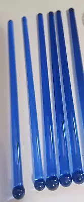 Vintage Lot Of 6 Blue Cocktail Swizzle Sticks • $15