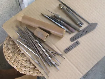 $59.50 • Buy Lot  Of Mixed Antique  Watchmaker / Jewelers Hand Repair Tool Parts