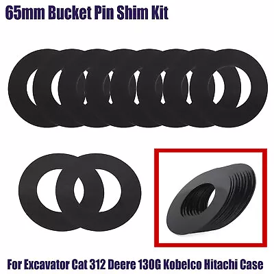 10PCS Bucket Pin Shim Kit 65mm For Excavator Cat 312 Deere 130G Kobelco Hitachi • $42.57