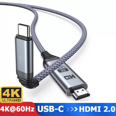 Thunderbolt 3 USB 3.1 Type C To HDMI 2.0 Adapter Cable 6FT 4K 60Hz Macbook Pro • $12.99