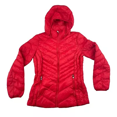 London Fog Womens Lightweight Packable Down Full-Zip Jacket Red Small NO TAGS • $19.99