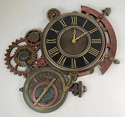 20  Steampunk Astrolabe Star Tracker Gear Wall Clock Statue • $151.88