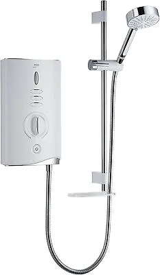 Mira Sport Max 10.8 KW With Airboost White Chrome Bathroom Electric Shower  • £274.99