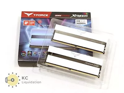 TEAMGROUP T-Force Xtreem ARGB 32GB Kit (2x16GB) DDR4 3600MHz CL14 Desktop RAM • $104.99