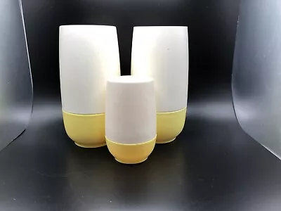 $15 • Buy Vintage Vacron  Bopp Decker 2-Tumblers And Juice Cups. Yellow.
