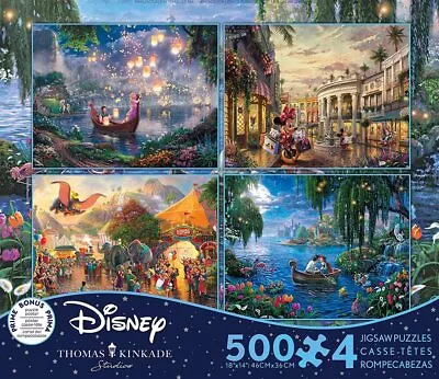 Thomas Kinkade Disney 4 X 500pc V9 • $36