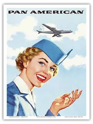 Vintage Pan Am Airlines Reproduction Framing Print Advertising 17x12 • $16.95