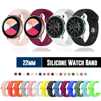 22mm Quick Release Bands Silicone Strap For Samsung Gear S3 / Watch 3 45mm 46mm • $12.99