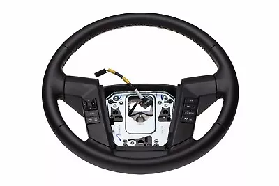 2011-2014 Ford F150 Black Leather Steering Wheel W/ Cruise & Sync OEM BL3Z3600EA • $339.84