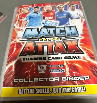 £25 • Buy 12-13 Topps Match Attax Card Binder With 361 Cards - No Dupes, No Back Cover