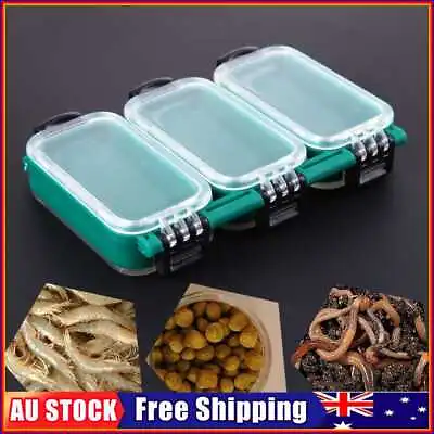 $10.29 • Buy Plastic Bait Box 6 Compartments Fishing Gear Case Waterproof Fishing Accessories
