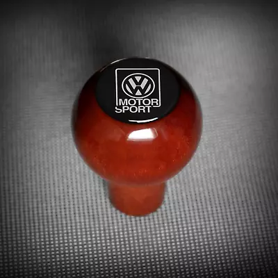 Volkswagen Motorsport Wooden Shift Button Golf Caddy Vento Corrado Bus T2 Scirocco • $112.75