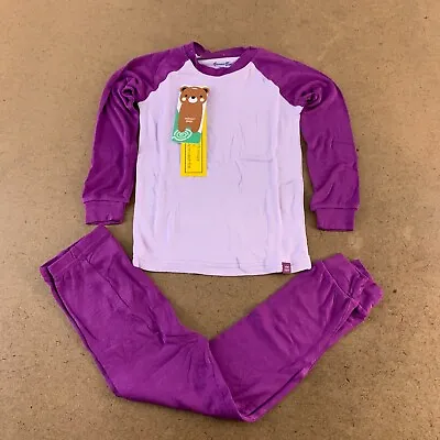 $12.74 • Buy Vaenait Toddler Girl 3T Purple Raglan Long Sleeve Snug Fit 2 Piece Pajamas NWT