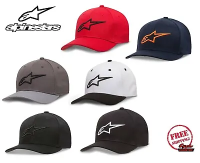 Alpinestars (astars) Hat Cap Adult Flexfit Fitted Ageless Curved Bill New • $27.95