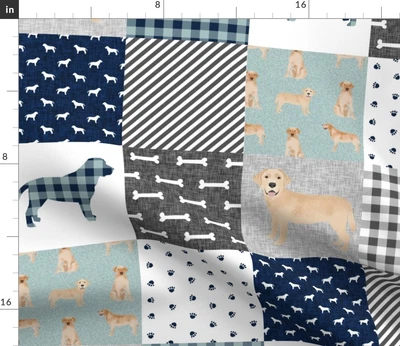 £30.42 • Buy Yellow Lab Labrador Labrador Retriever Dog Spoonflower Fabric By The Yard