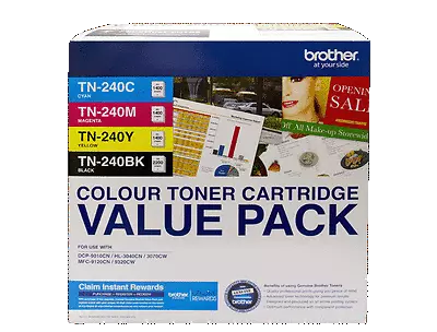 12 Genuine Brother Toners TN-240BK TN-240C TN-240Y TN-240M 3x TN-240CL4PK HL3045 • $1350