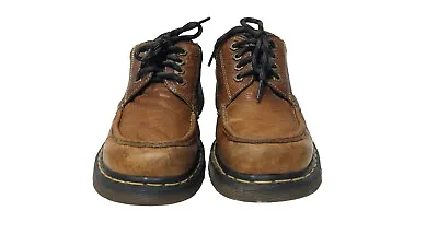 Dr. Martens Moc-Toe Oxfords Brown Leather Shoes 8A25 Mens Size 10 Vintage.  • $38.99