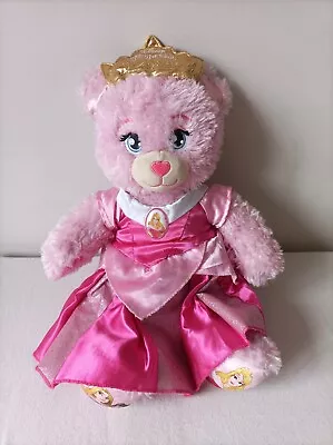 £7 • Buy Build A Bear Pink Disney Princess Bear With Crown Stuffed Plush 17 