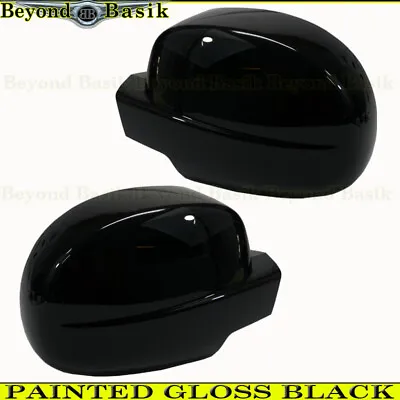 2007-2013 Chevy Silverado 07-14 Suburban Tahoe GLOSS BLACK Full Mirror COVERS • $33.65