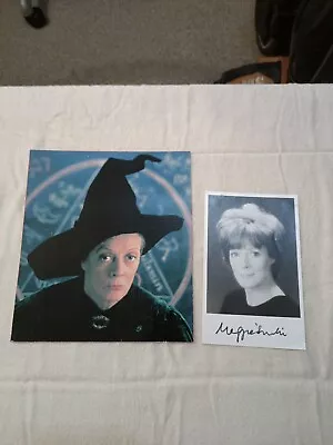 Lovely Signed MAGGIE SMITH Pc Autographed HARRY POTTER Genuine • £19.95