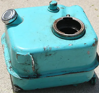 1965-Later Used Harley Vintage Old School Oil Tank FLH Side Fill Blue (U-249) • $29.99