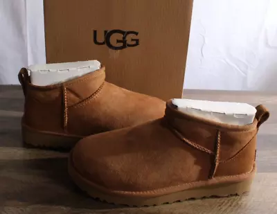 Ugg Woman's Classic Ultra Mini Size 6 Chestnut Color #116109  Austrian Sheepskin • $114.99