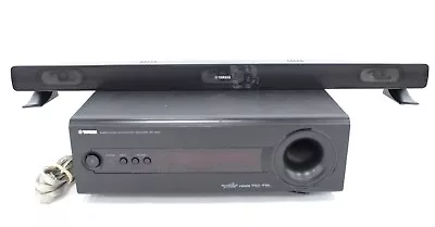 YAMAHA Soundbar NS-BR300 & Subwoofer Integrated Receiver SR-300 W/ Remote - L43 • £19