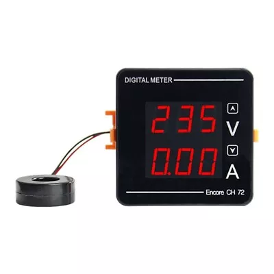 2in1 AC50-500V AC1-120A Voltmeter Ammeter LED Display Amp Volt- Meter Detector- • £11.23