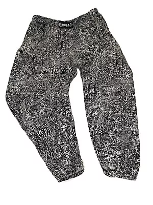 Ruba Pants 2x Weightlifting Baggy 90s All Over Print Gym Workout Gray Mens • $39.99