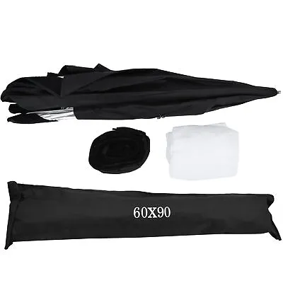 60x90cm Photo Studio Softbox Umbrella Diffuser Reflector For Speedlight Fla BGS • £74.72