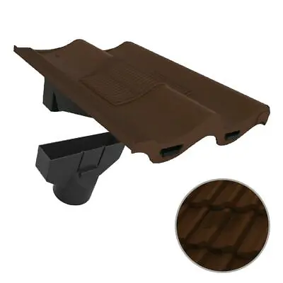 £54.99 • Buy Dark Brown Double Pantile Roof Tile Vent & Adapter, Marley Redland Sandtoft