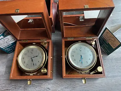 Set Of Two Thomas Mercer Of St. Albans England Marine Chronometers With Papers • $4499