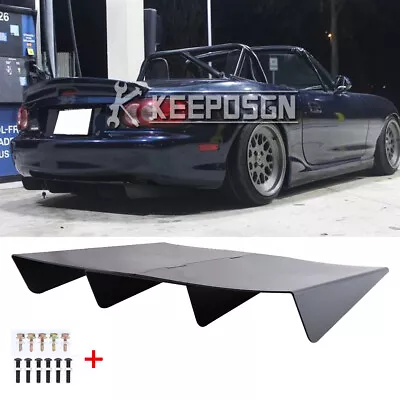 $69.49 • Buy Rear Bumper Splitter Diffuser Underchin Lip Spoiler 4 Fins For Mazda Miata 2 3 6