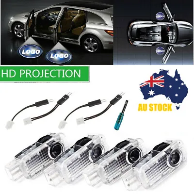 $18.99 • Buy 2/4pcs LED Courtesy Laser Welcome Projector Logo Shadow Car Door Lights Lamps AU