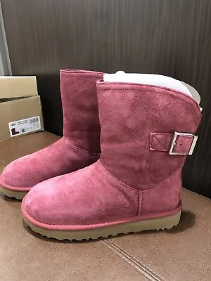 UGG Remora Buckle Bling Crystal Boot 1092709 Garnet Red Size US6/EU37 NWB • $78