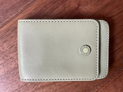 £20 • Buy Coach Pale Green Leather Bank Card Business Card Holder