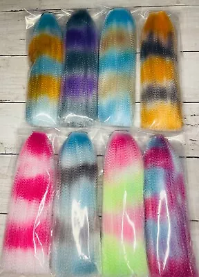 SPECIALTY Dyed Crimped Nylon Hair Jigmaking Tacklecraft Snook Bucktail Flairhawk • $7.50