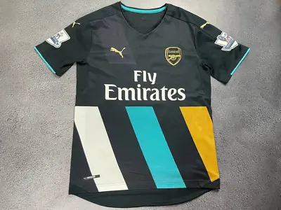 Arsenal 2015/2016 Puma Third Shirt Soccer Football Jersey #11 Ozil Size M • $59.99