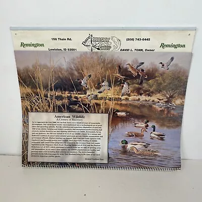 Vintage Remington 1999 Calendar Wildlife Scenes Lewiston Id Husky Sport Shop • $12.54