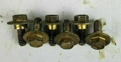 $10.99 • Buy Briggs & Stratton V-Twin Engine Cover Screws P/N 594618 Lot Of 6 OEM