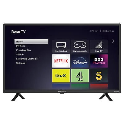 EMtronics Roku TV Smart 32  Inch HD Ready With Freeview Play Apps And 3 X HDMI • £134.99