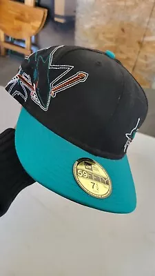 San Jose Sharks Fitted Hat 7 1/2 • $9.99