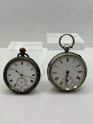 Solid Silver Waltham Pocket Watch. Antique Ster Sil Pocket Watch. 1907+1899. • £11.50