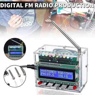 RDA5807 87-108MHz Electronic Radio Set LCD Digital FM Radio Receiver Assembly UK • £17.54