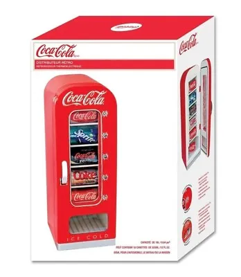  Coca Cola Upright Vending Machine Retro Mini Pop Soda Refrigerator Coke Cooler  • $239