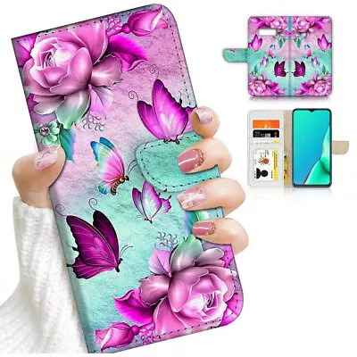 ( For Samsung S8 Plus / S8+ ) Flip Case Cover AJ24502 Butterfly Flower • $12.99