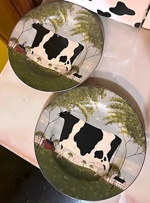 Animal Collection Cow Farmhouse Plate 2000 Warren Kimble Sakura • $14.99