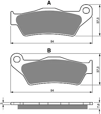 Brake Disc Pads Front R/H Goldfren For 2008 KTM 300 EXC (Upside Down Forks) • £13.95