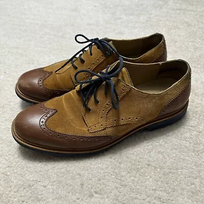 Cole Haan Men's 10.5 Great Jones Wingtip II Derby C13570 Tan Suede Leather • $49.99